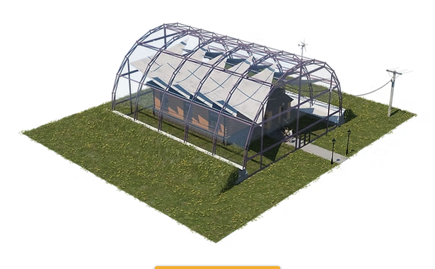 Sophab arch over a house — 3D model