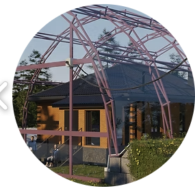 Arch over a home