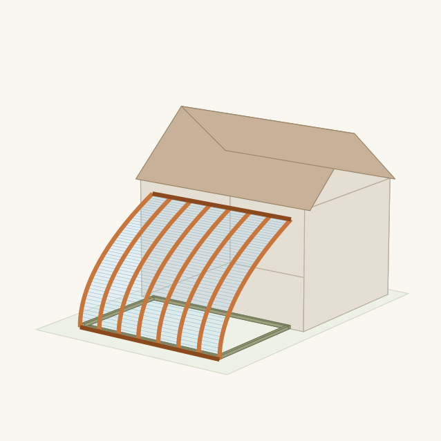 HalfPhab solarium on a home